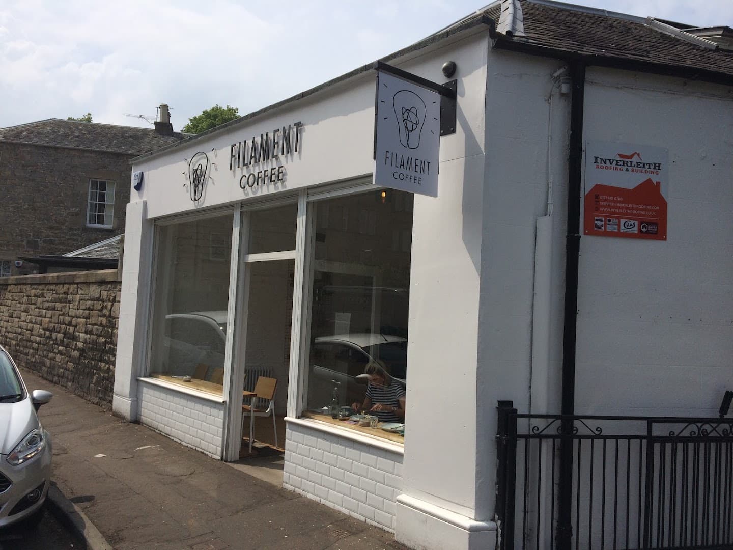 Storefront of Mr Eion Coffee Roaster, specialty coffee shop in Edinburgh