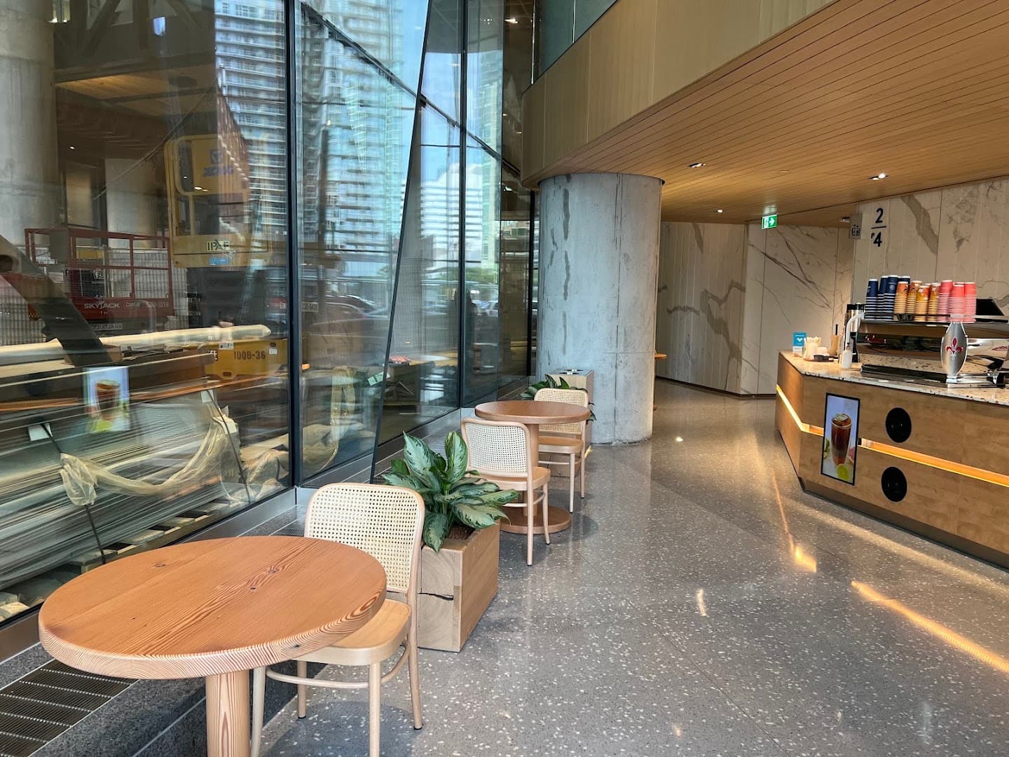 Interior of De Mello Coffee, specialty coffee shop in Toronto