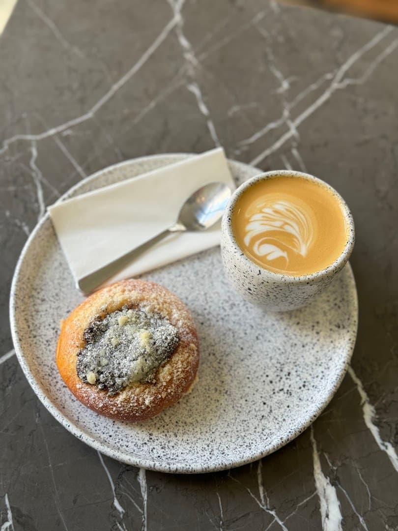 Coffee at Letec espresso bar, specialty coffee shop in Prague