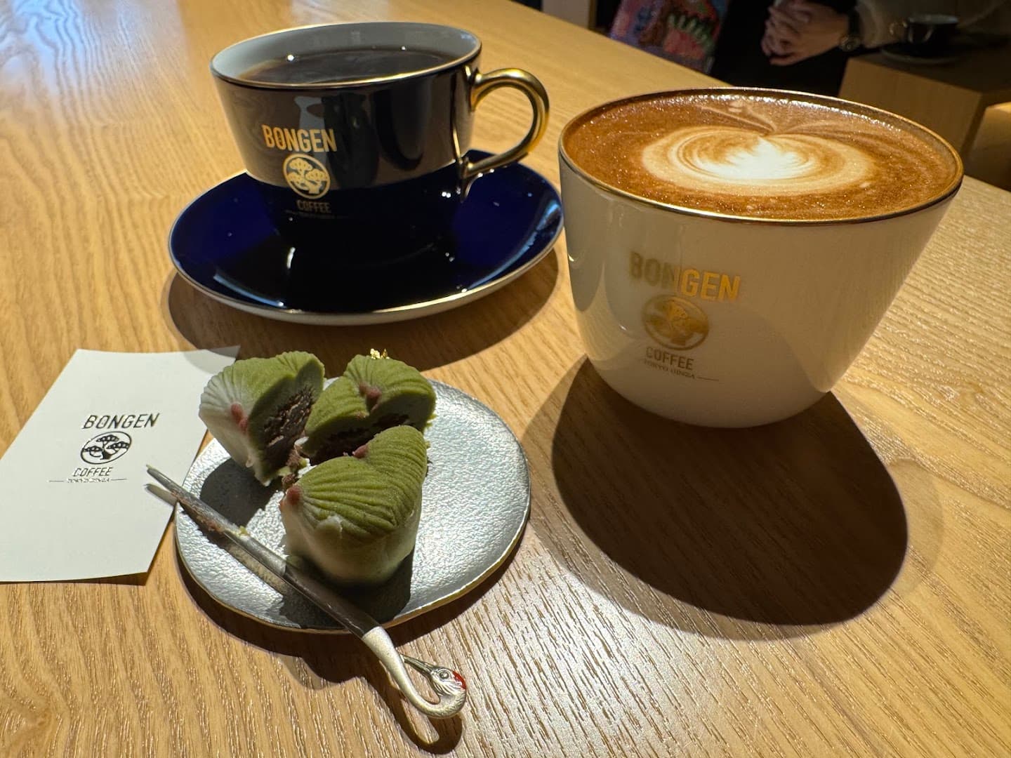 Coffee at BONGEN COFFEE Tokyo Nihonbashi, specialty coffee shop in Tokyo