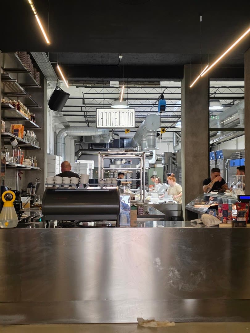 Interior of Casa Manfredi Teatro, specialty coffee shop in Rome