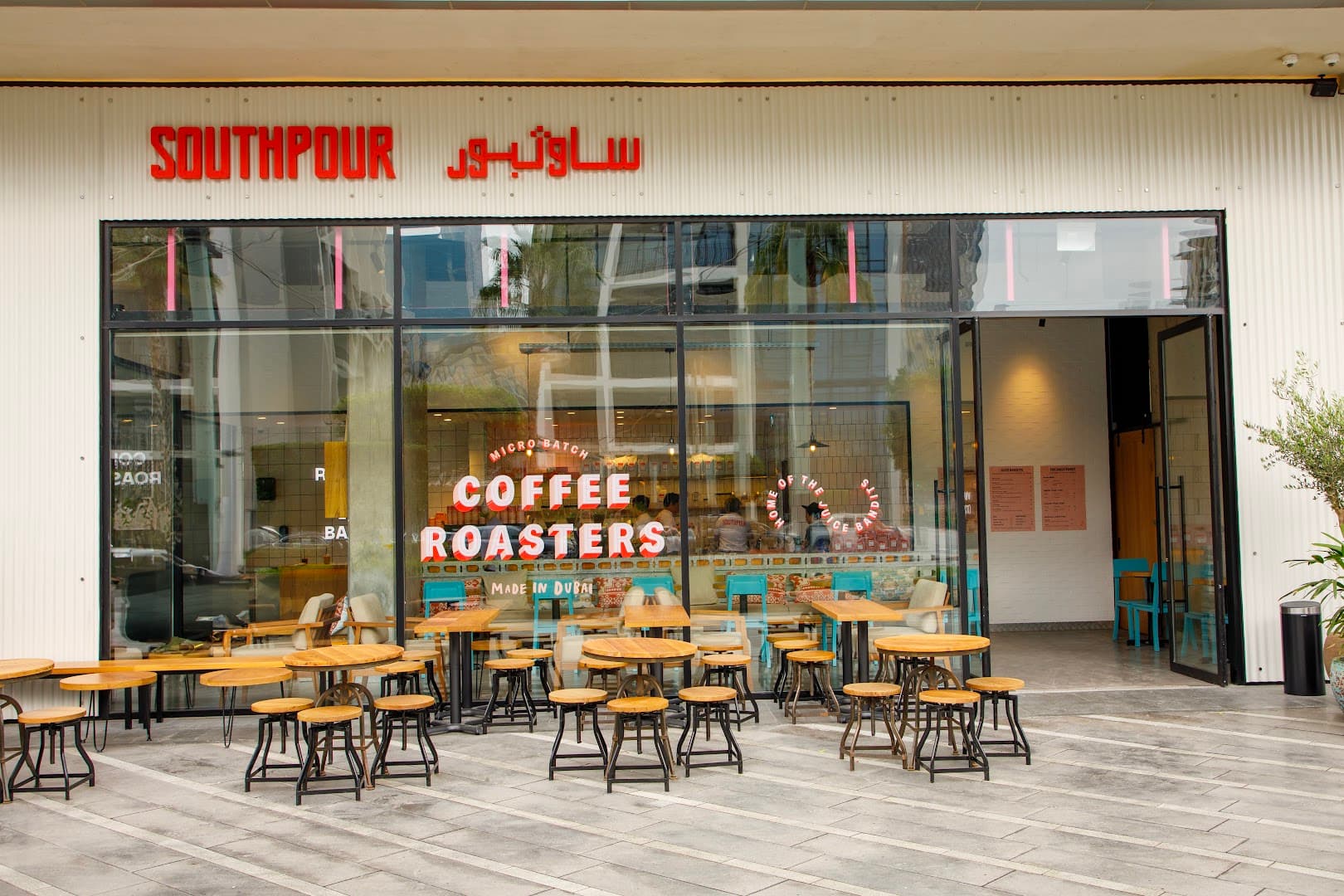 Southpour Coffee Roasters + Juice Bandits - specialty coffee shop in Dubai