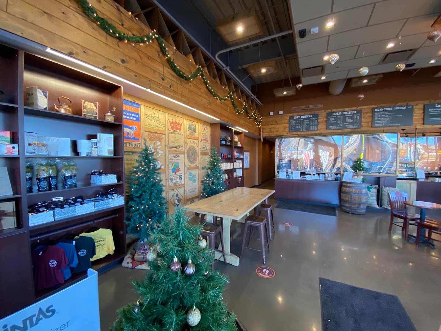 Interior of Roast Coffeehouse, specialty coffee shop in Omaha