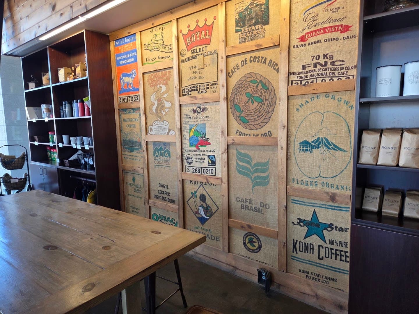 Interior of Roast Coffeehouse, specialty coffee shop in Omaha