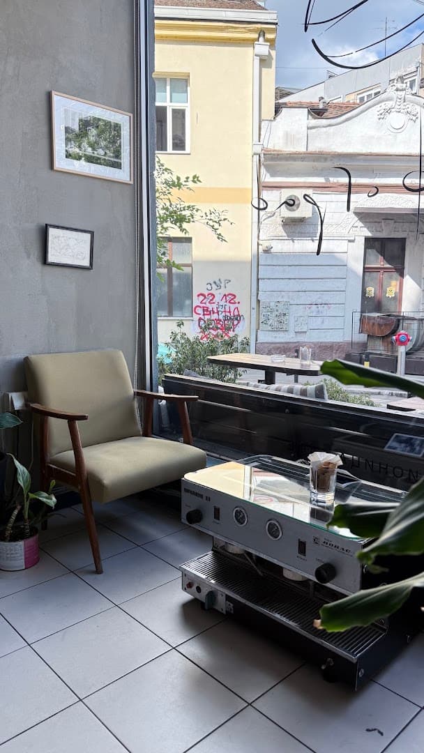 Interior of Pržionica kafe Kafograf, specialty coffee shop in Belgrade