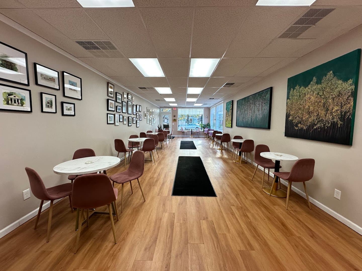Interior of Collier’s Cafe, specialty coffee shop in Rochester