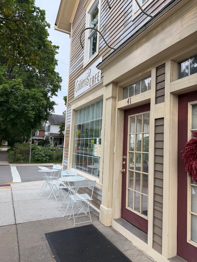 Storefront of Collier’s Cafe, specialty coffee shop in Rochester