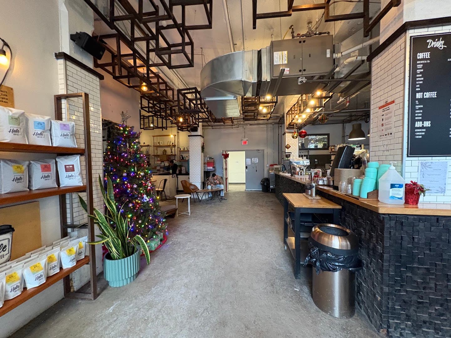 Interior of Hale Coffee Company, specialty coffee shop in Toronto
