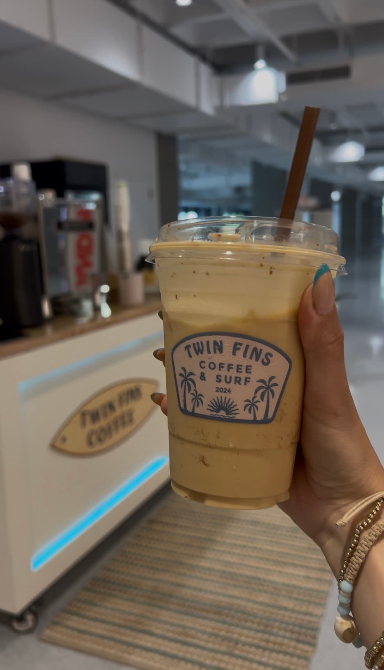 Coffee at Twin Fins Coffee, specialty coffee shop in Atlanta