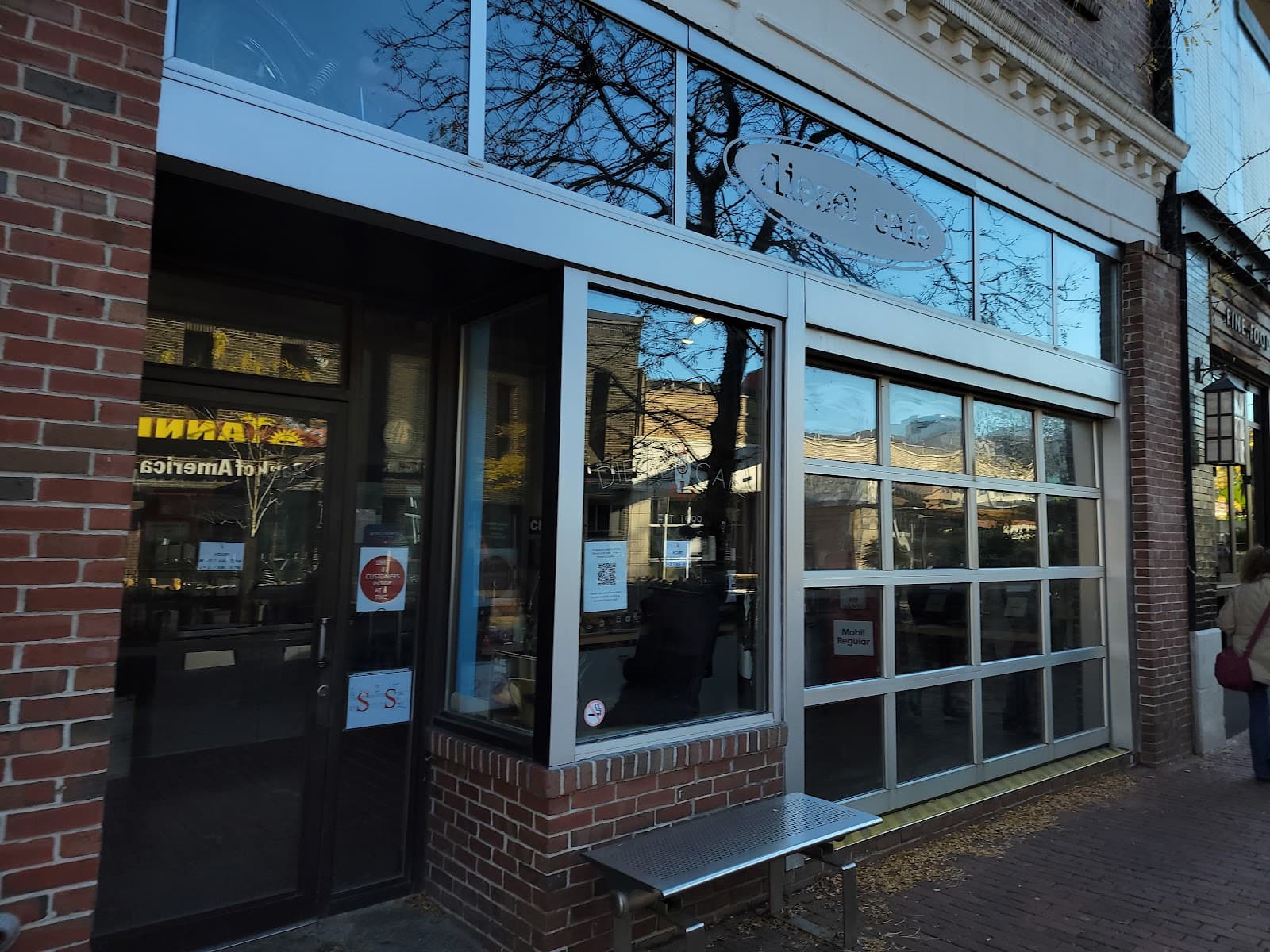 Storefront of Diesel Cafe, specialty coffee shop in Boston
