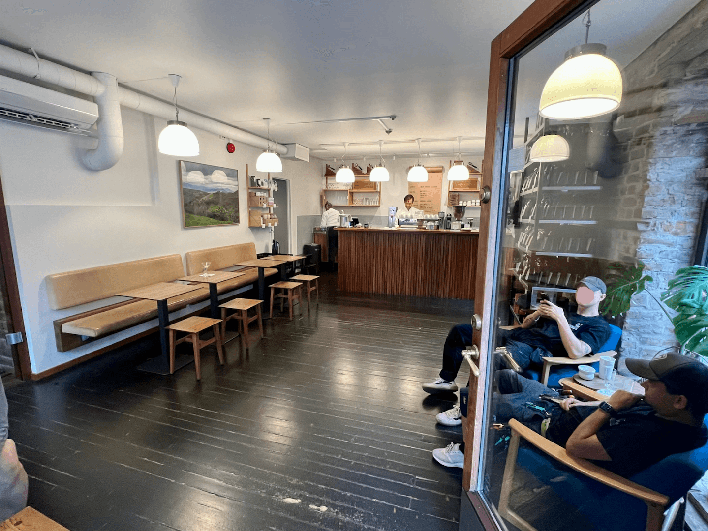 Interior of Tim Wendelboe, specialty coffee shop in Oslo