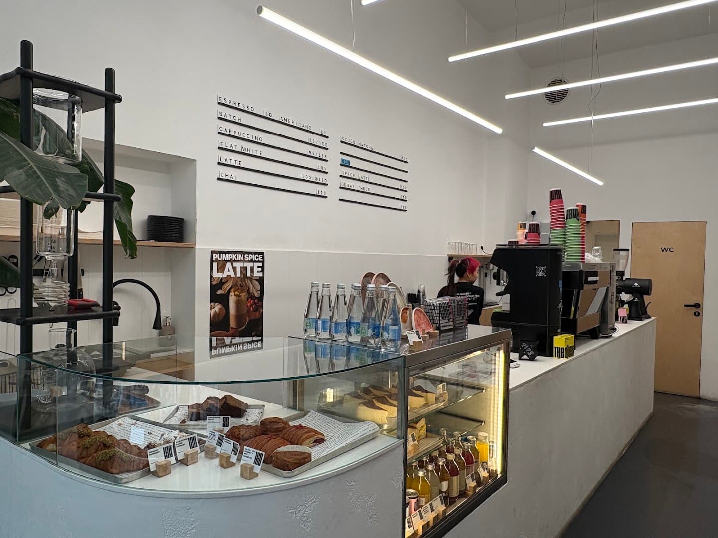 Interior of The Miners Coffee Old Town, specialty coffee shop in Prague