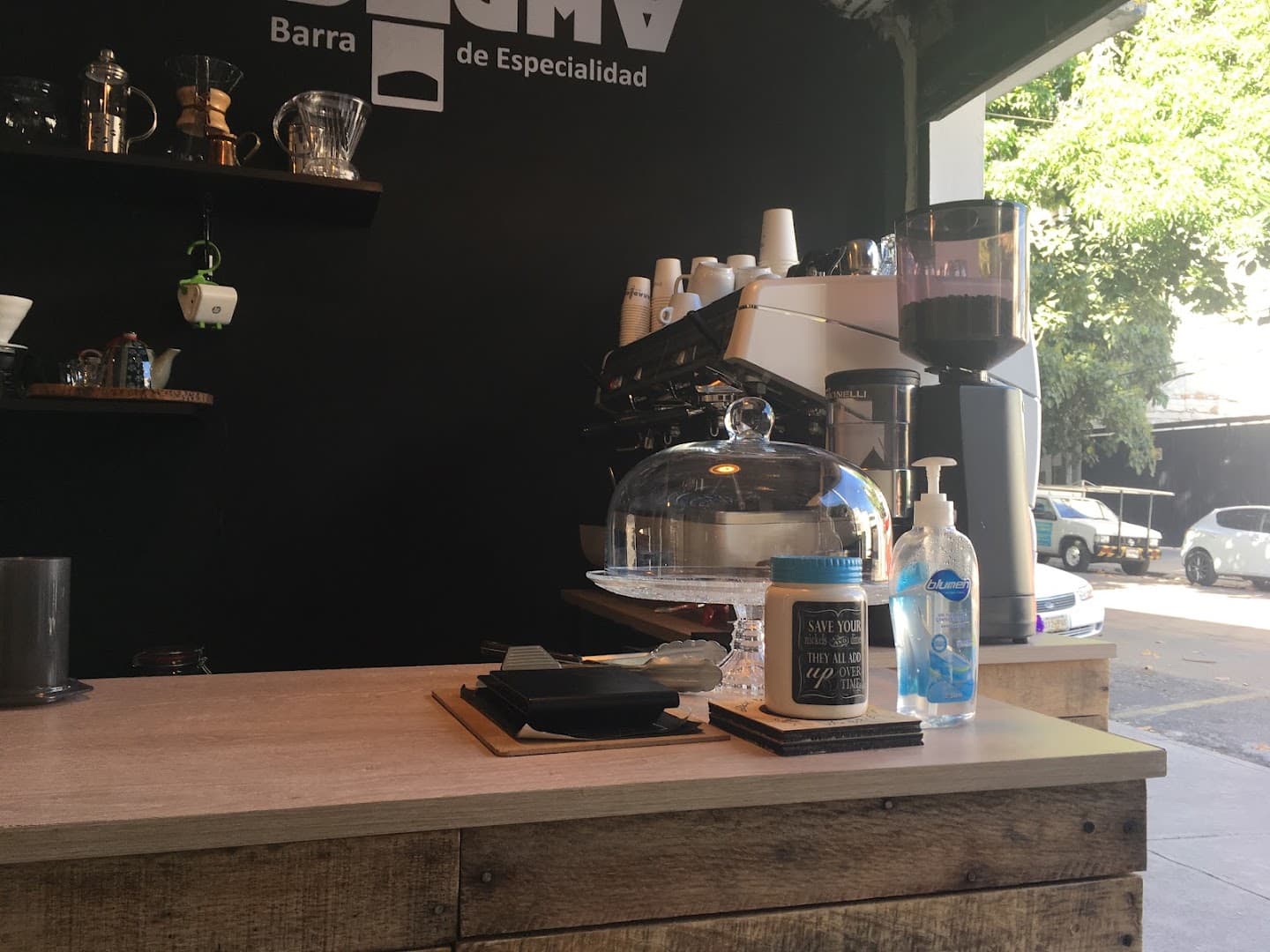 Interior of Paradigma Café, specialty coffee shop in Mexico City