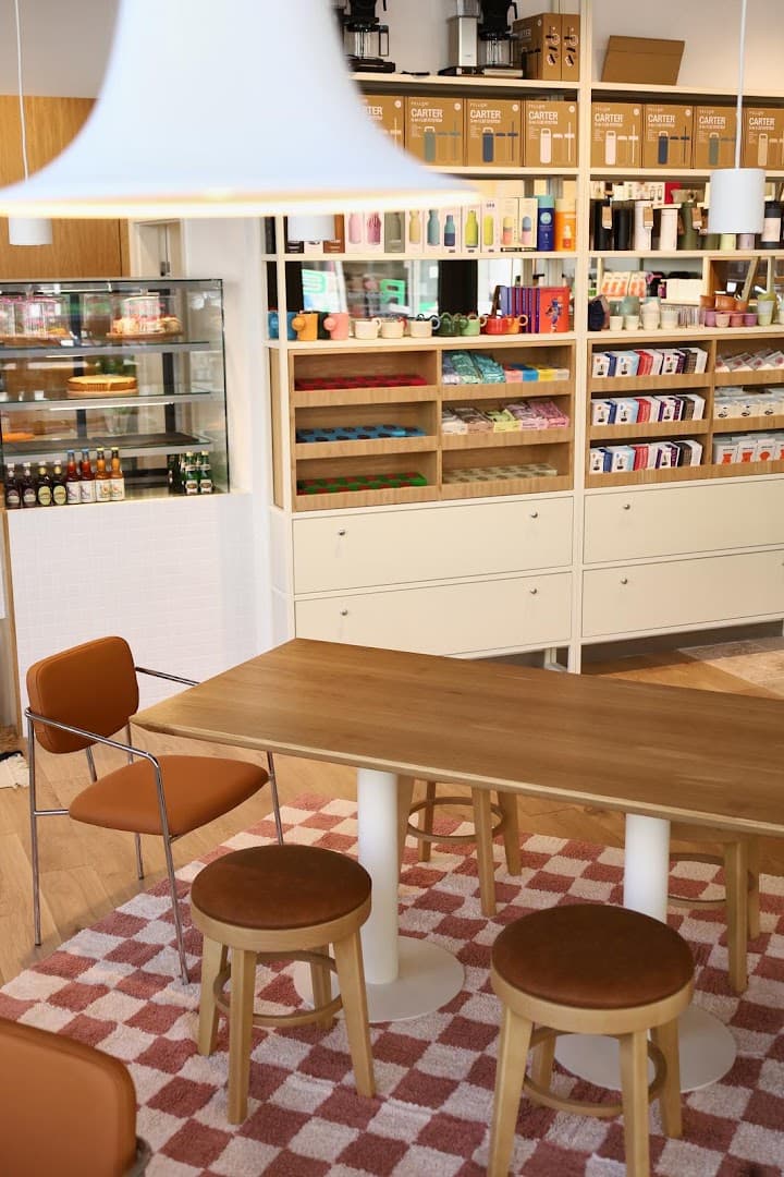 Interior of Coffeedesk Kawiarnia The Form, specialty coffee shop in Warsaw