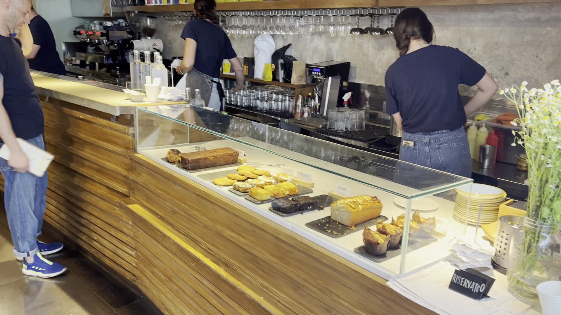 Interior of Barnum Roma, specialty coffee shop in Rome