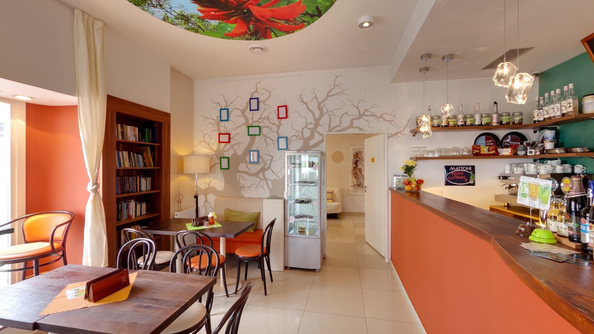 Interior of Ala Coffee, specialty coffee shop in Prague