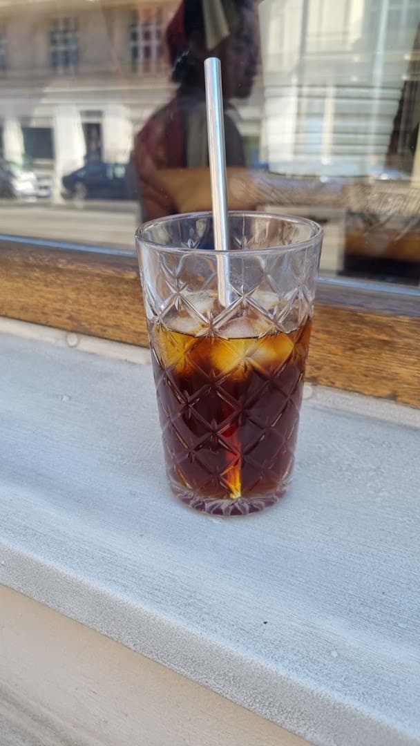 Coffee at FILTR Coffee & Clothes, specialty coffee shop in Prague
