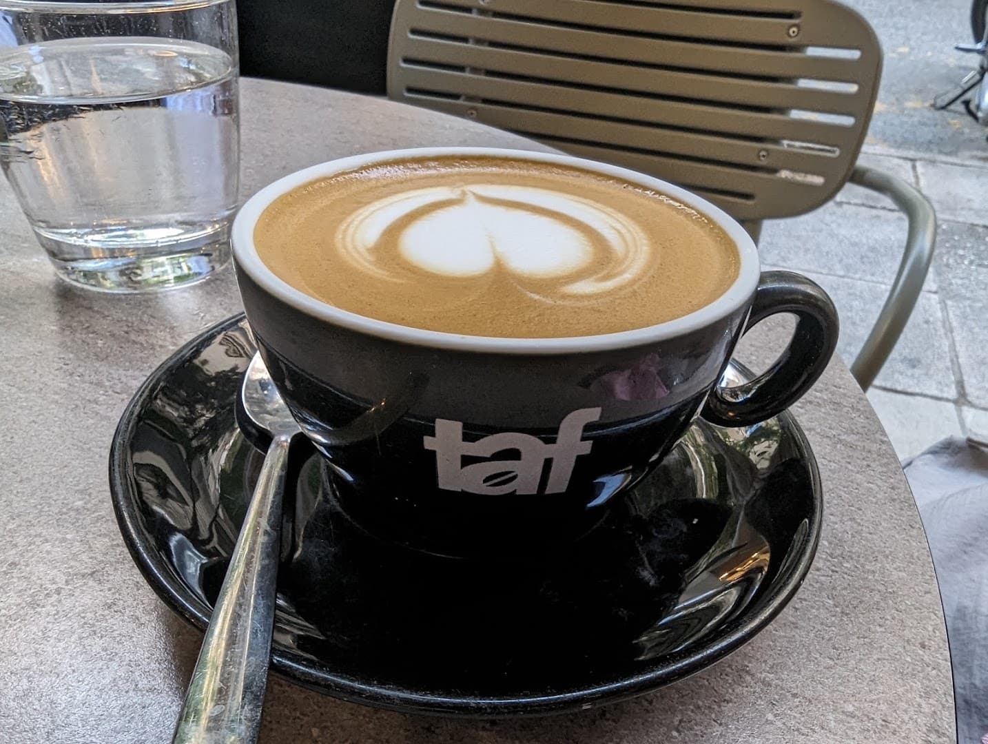 Coffee at Taf Coffee, specialty coffee shop in Athens