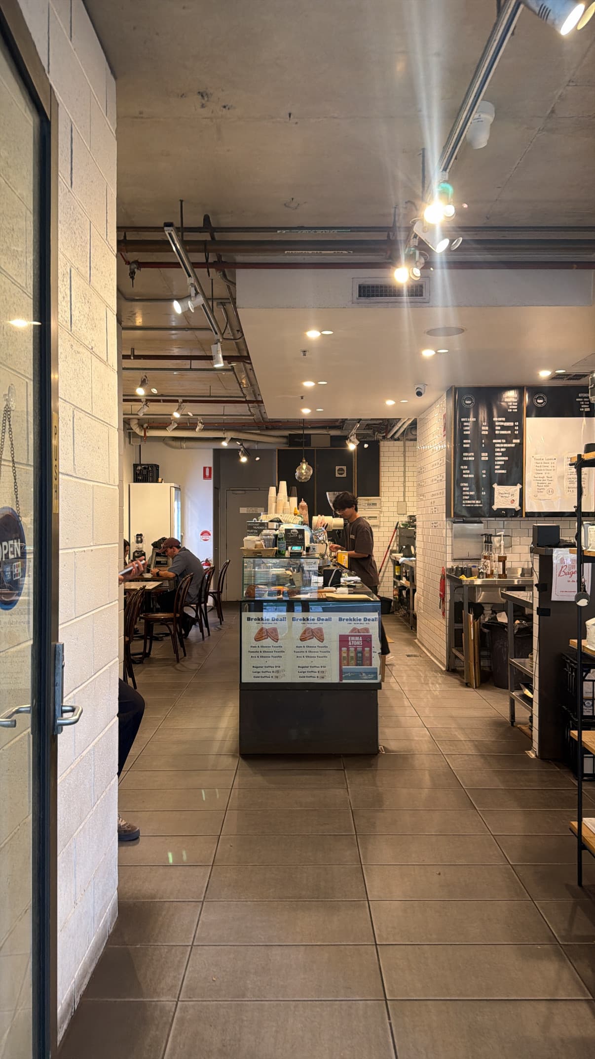 Interior of Cloudline Coffee, specialty coffee shop in Sydney