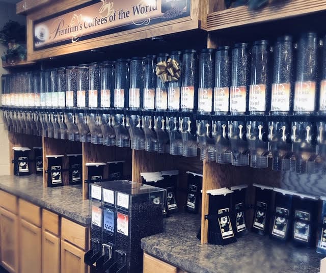 Interior of Premium Coffee Company, specialty coffee shop in Buffalo