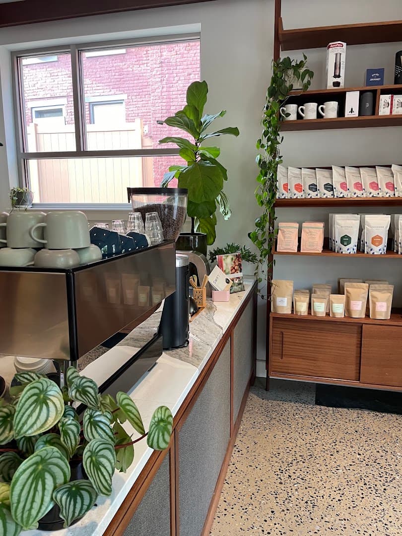 Interior of Passenger Roastery & Coffee Bar, specialty coffee shop in Lancaster