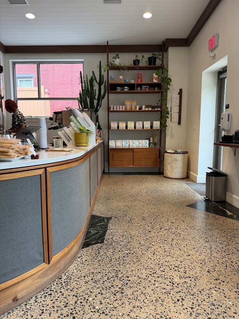 Interior of Passenger Roastery & Coffee Bar, specialty coffee shop in Lancaster