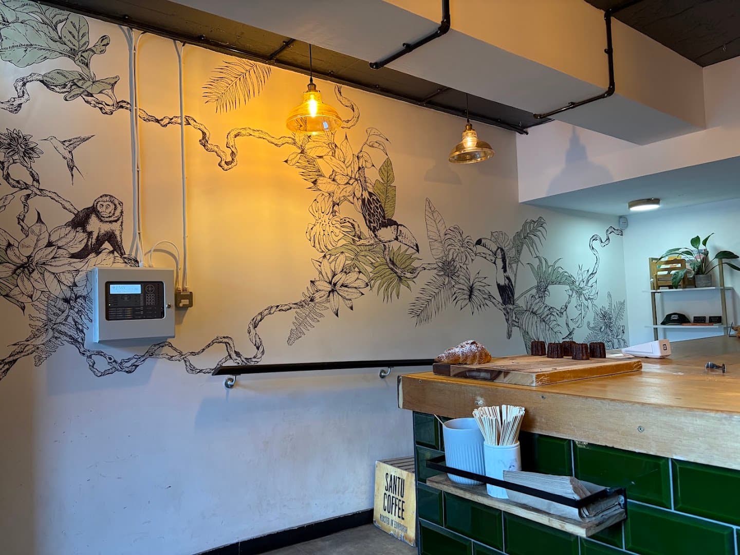 Interior of Santu Coffee, specialty coffee shop in Edinburgh