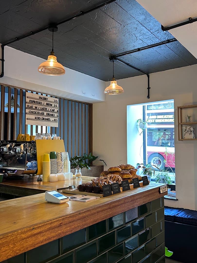 Interior of Santu Coffee, specialty coffee shop in Edinburgh