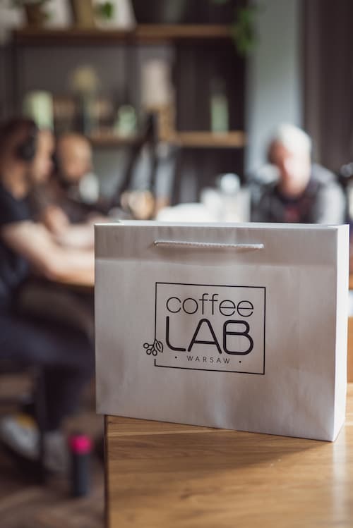 Interior of COFFEELAB, specialty coffee shop in Warsaw