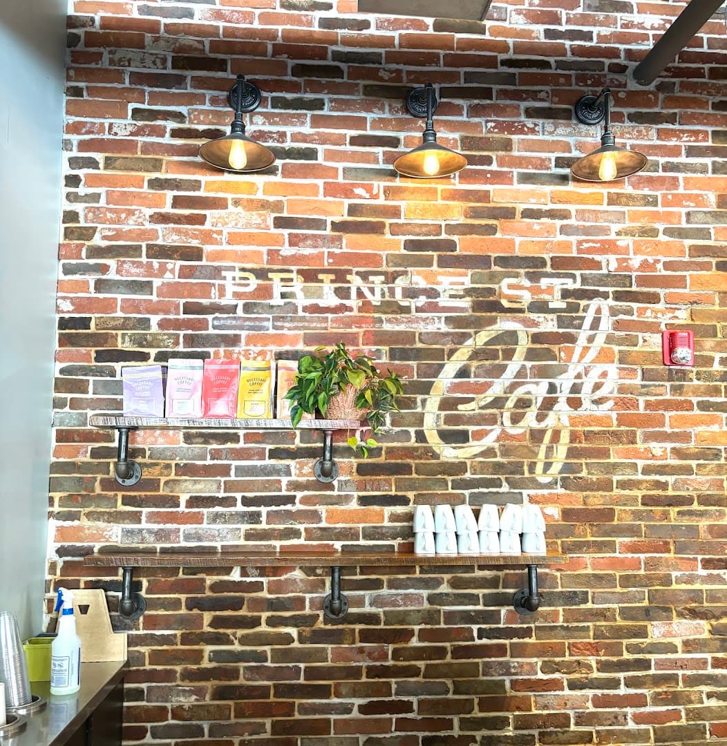 Interior of Prince Street Cafe, specialty coffee shop in Lancaster