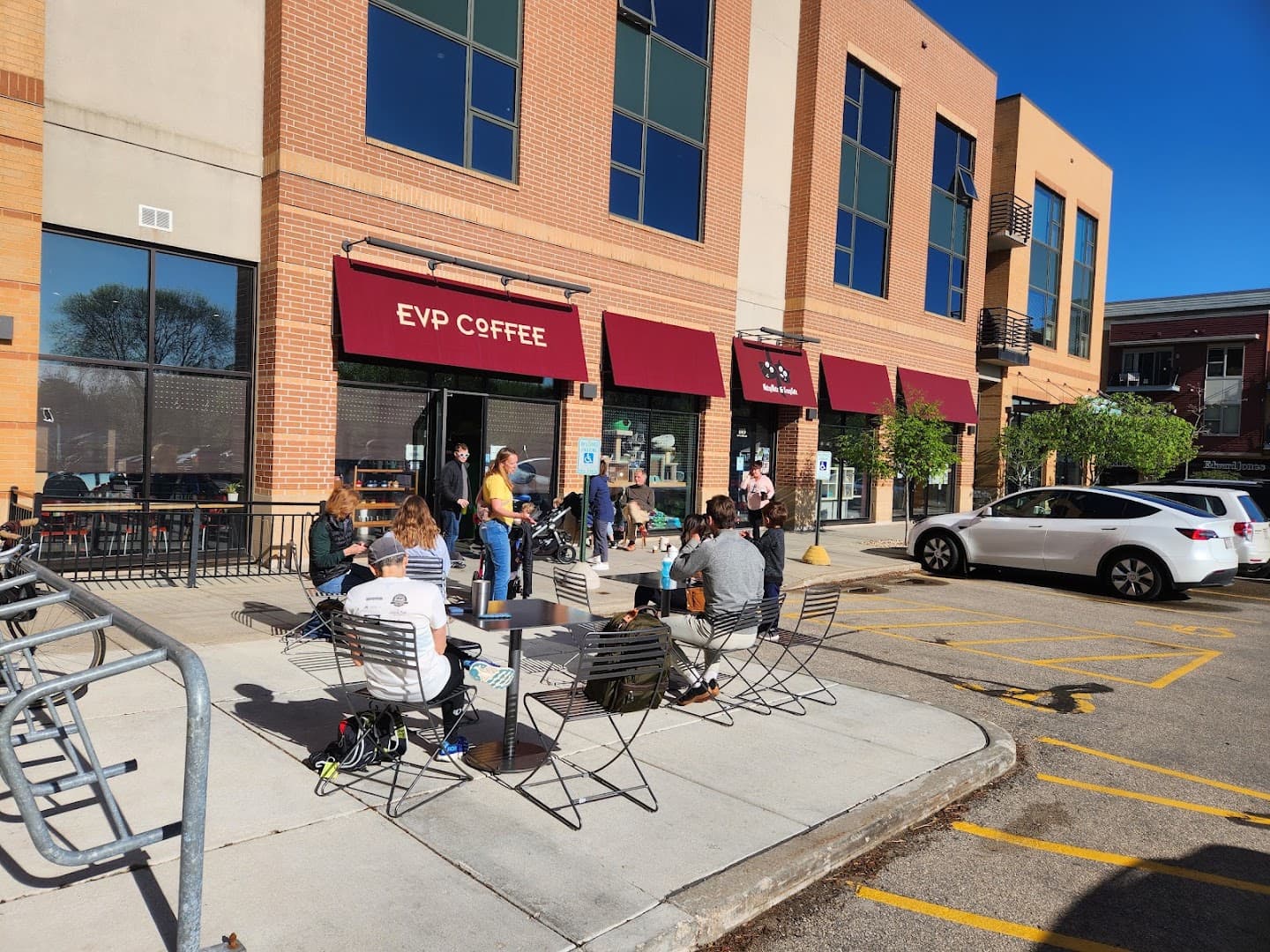 Storefront of EVP Coffee Sequoya, specialty coffee shop in Madison