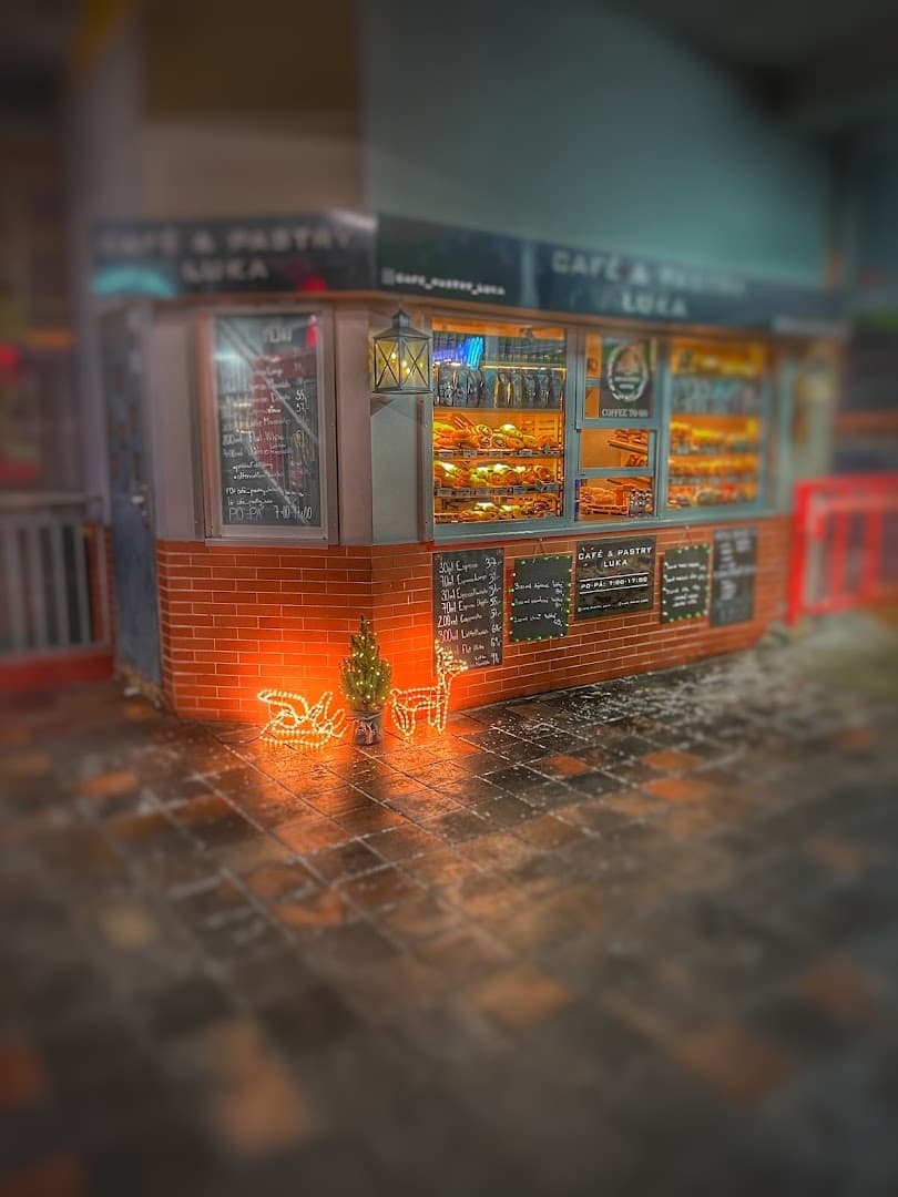 Storefront of cafe_pastry_luka, specialty coffee shop in Prague