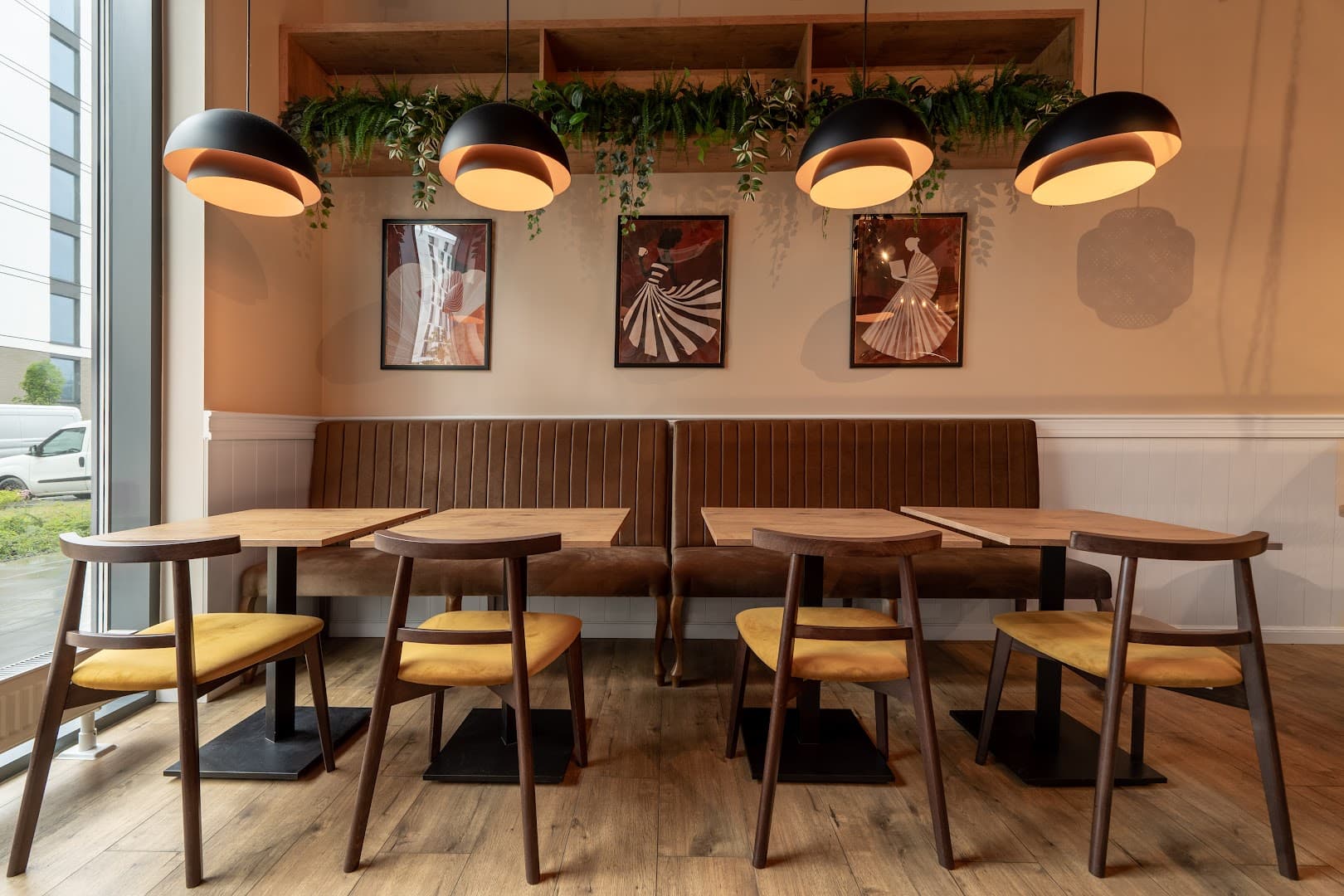 Interior of CHICHI CAFE, specialty coffee shop in Warsaw