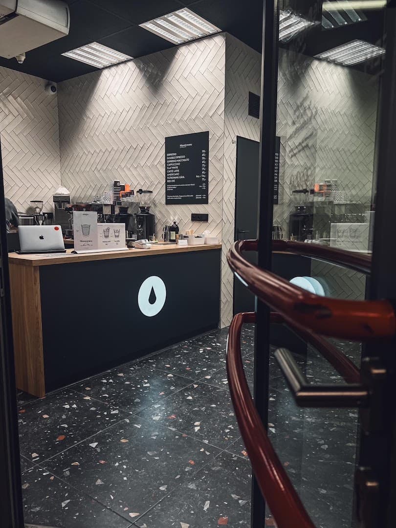 Interior of Kafe Kobylisy, specialty coffee shop in Prague