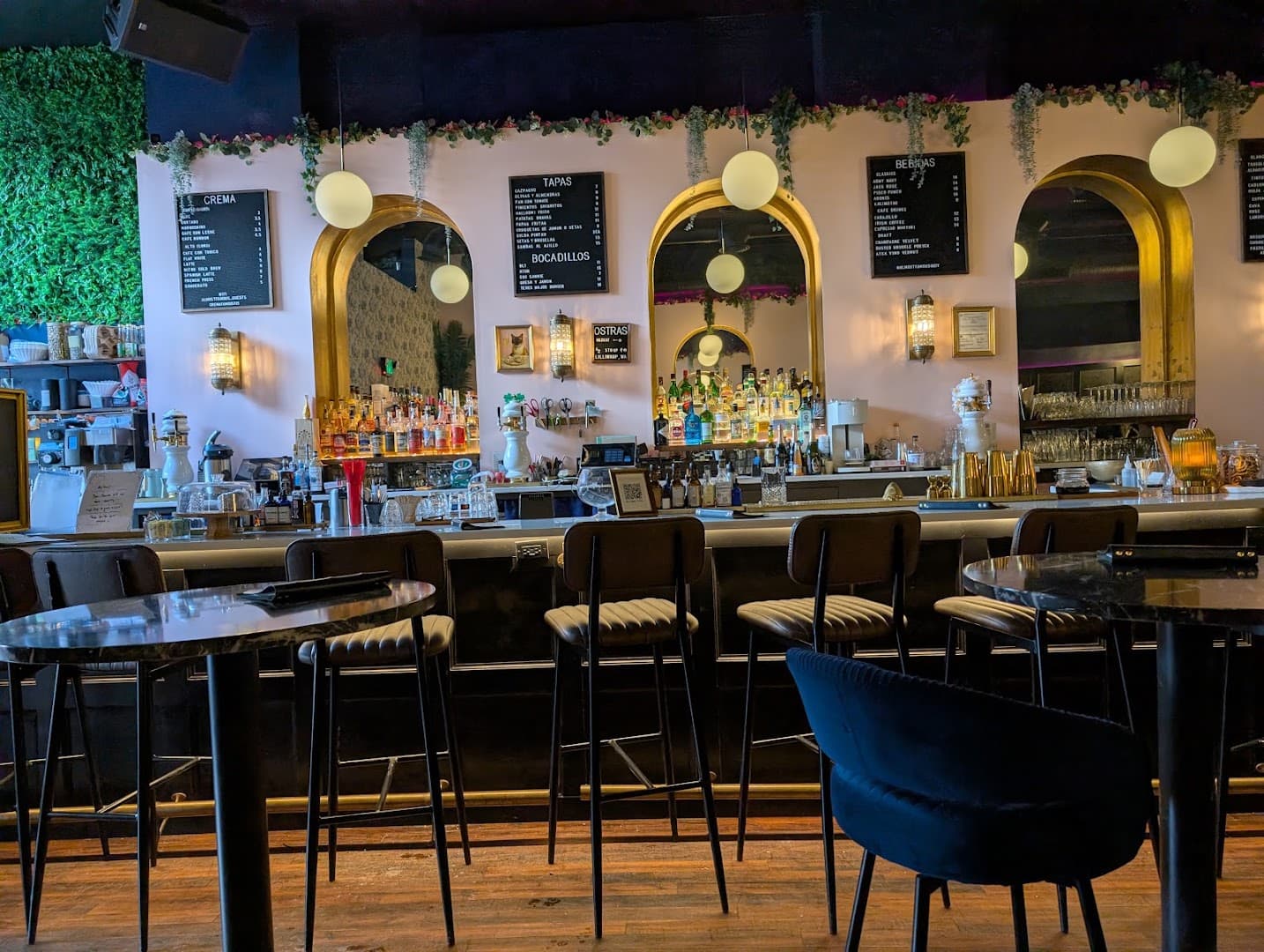 Interior of Almost Famous, specialty coffee shop in Indianapolis