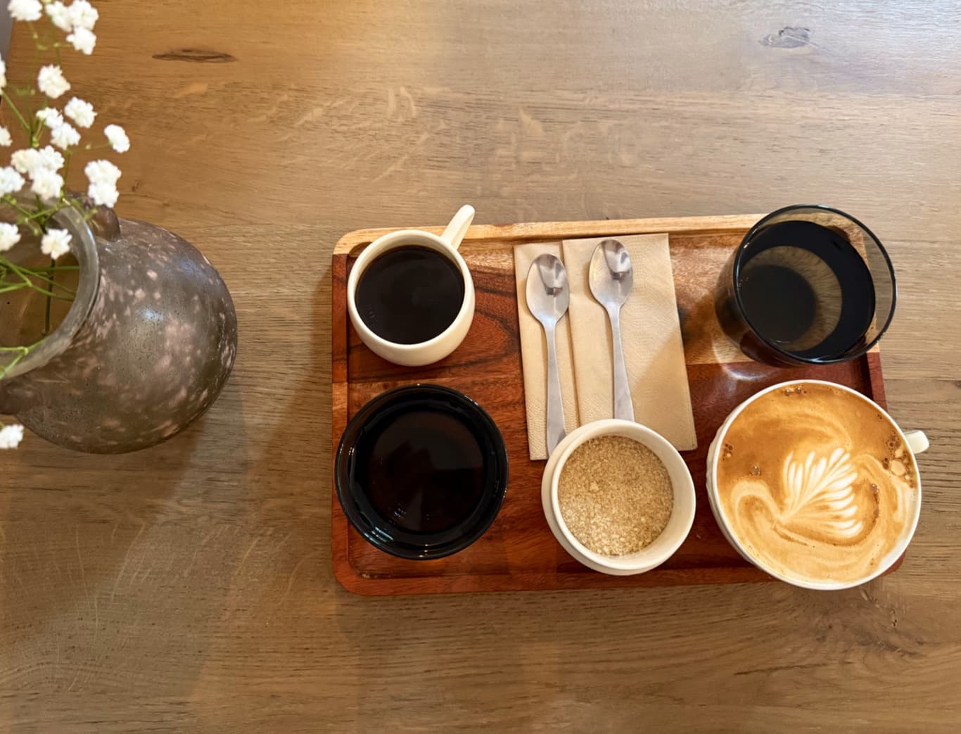 Coffee at U Stolu, specialty coffee shop in Prague