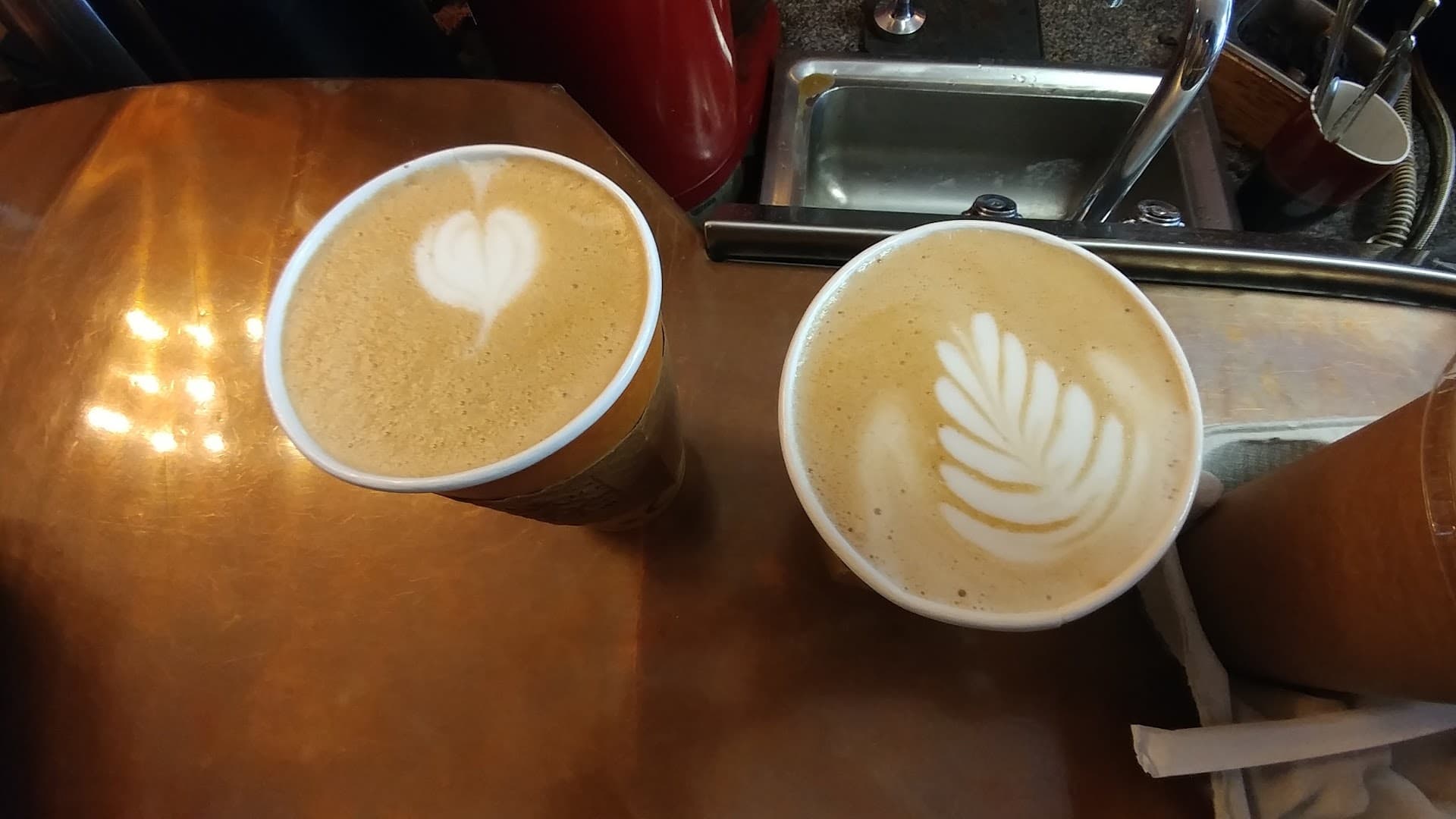 Coffee at The Dalai Java, specialty coffee shop in Rochester