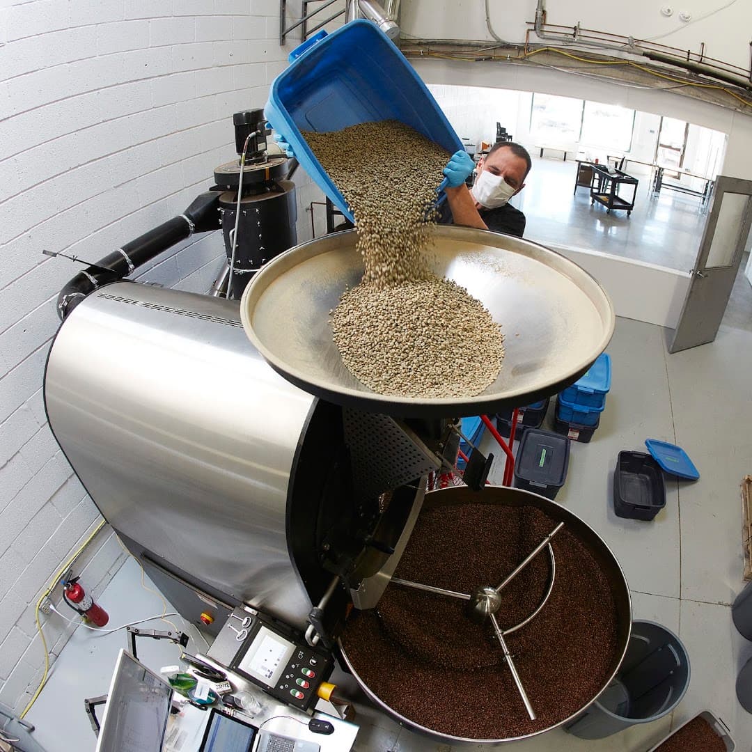 Interior of Stereo Coffee Roasters, specialty coffee shop in Toronto
