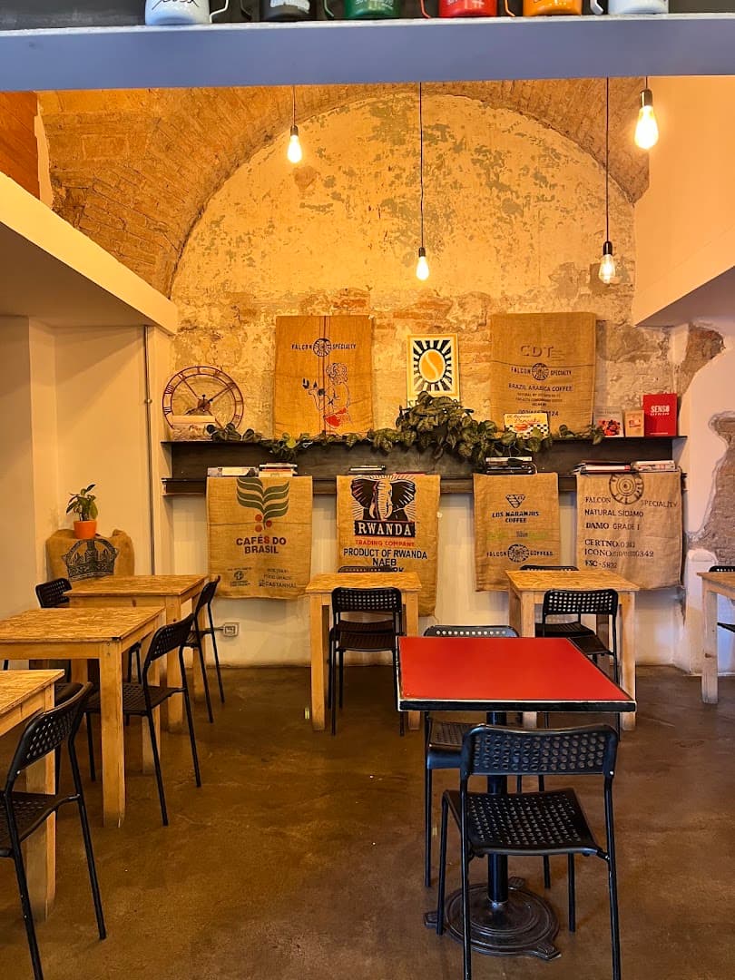 Interior of Sensorio Coffee Lab, specialty coffee shop in Rome