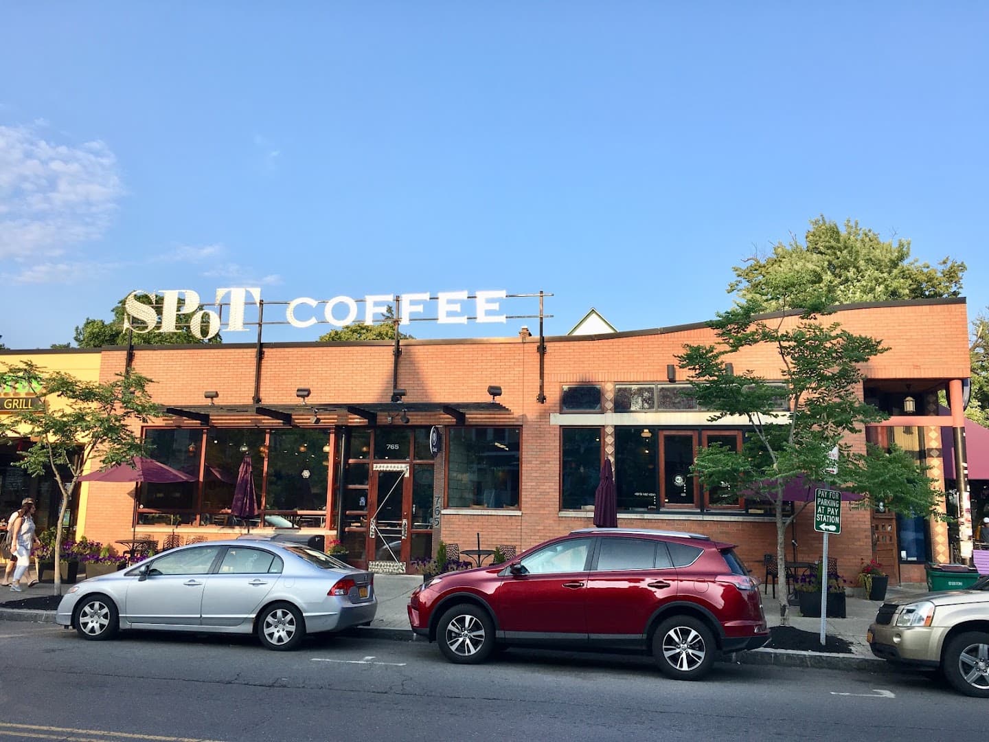 Storefront of SPoT Coffee Elmwood, specialty coffee shop in Buffalo