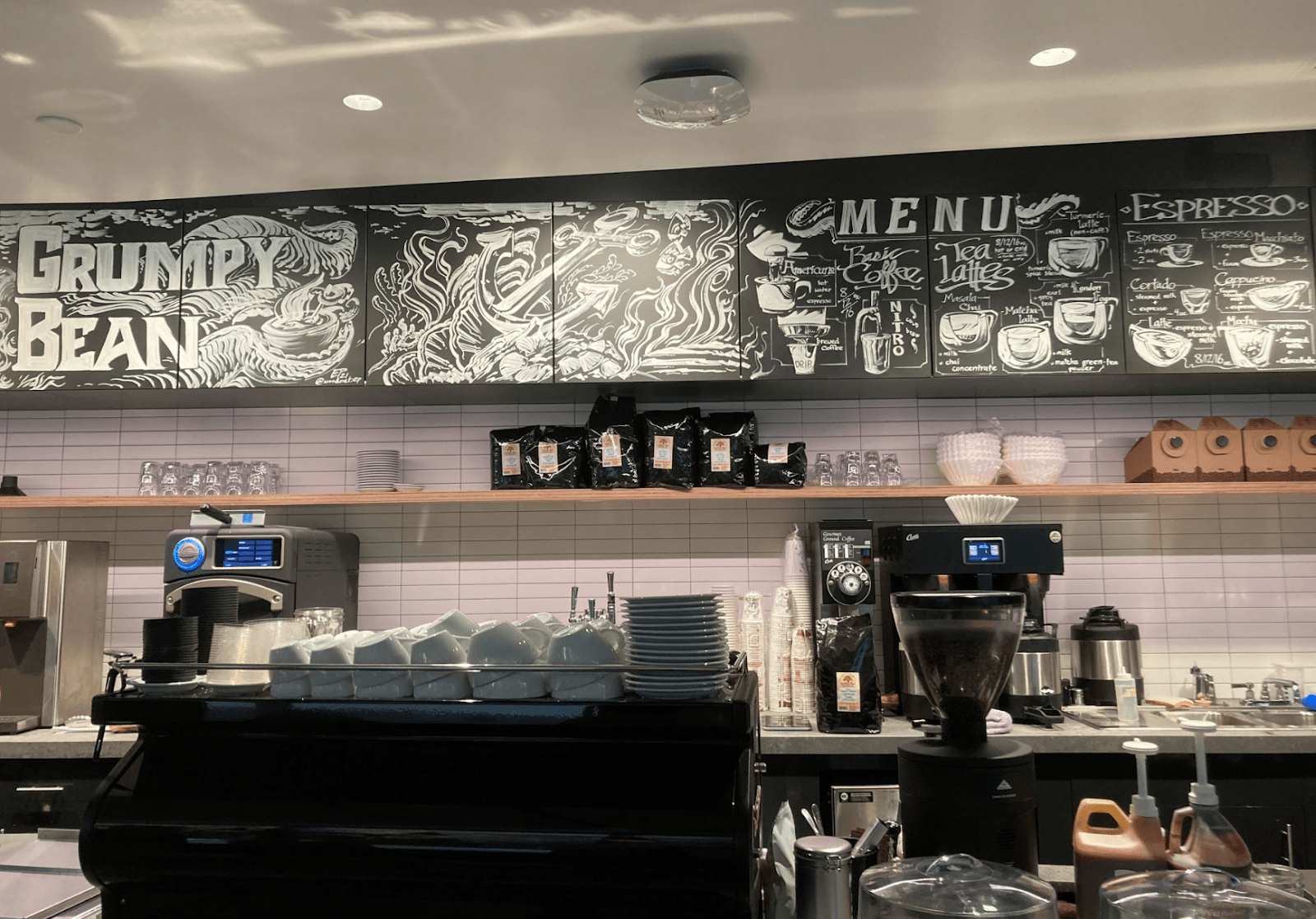 Grumpy Bean specialty coffee shop in Seattle - photo 11