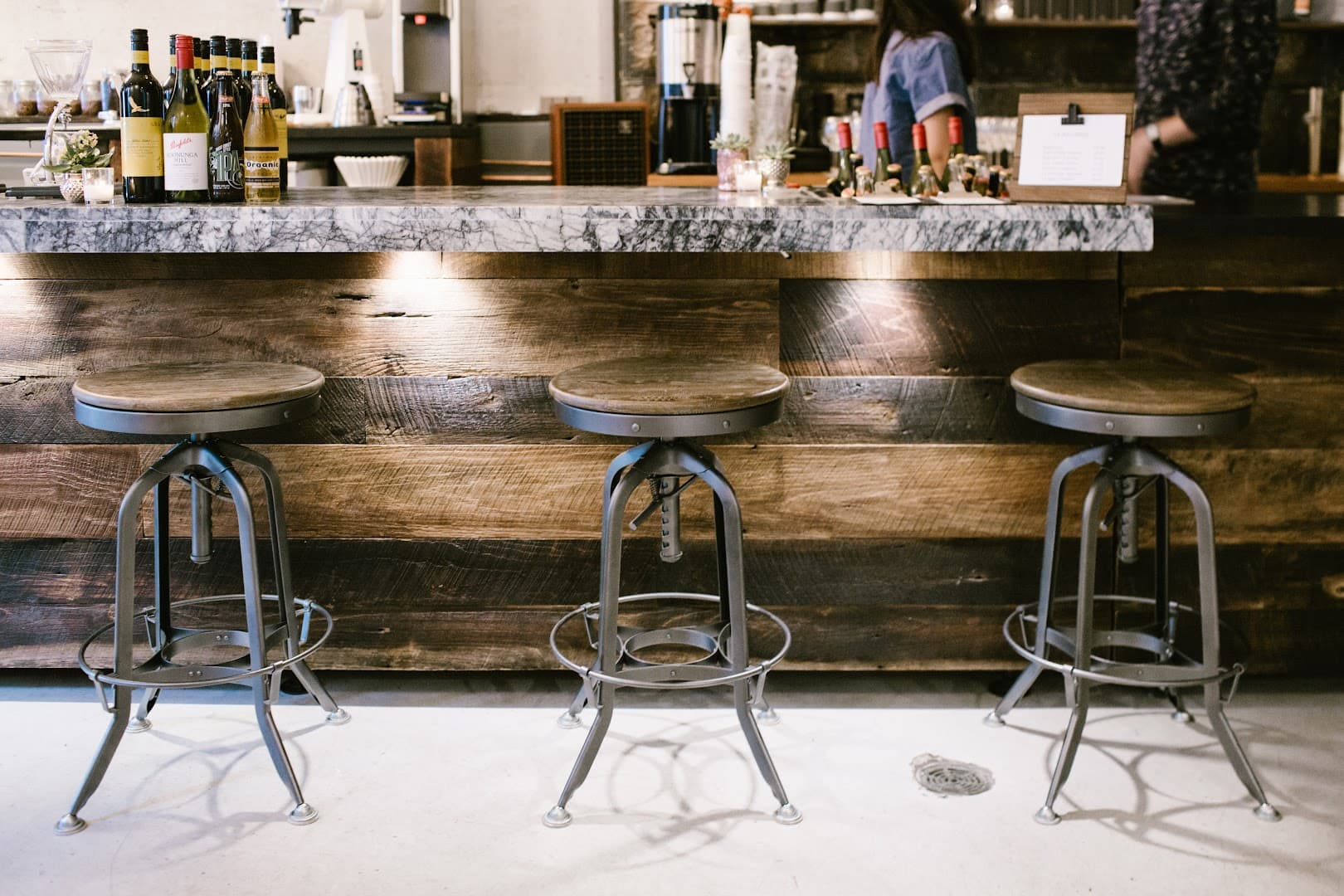 Interior of Arvo Coffee, specialty coffee shop in Toronto