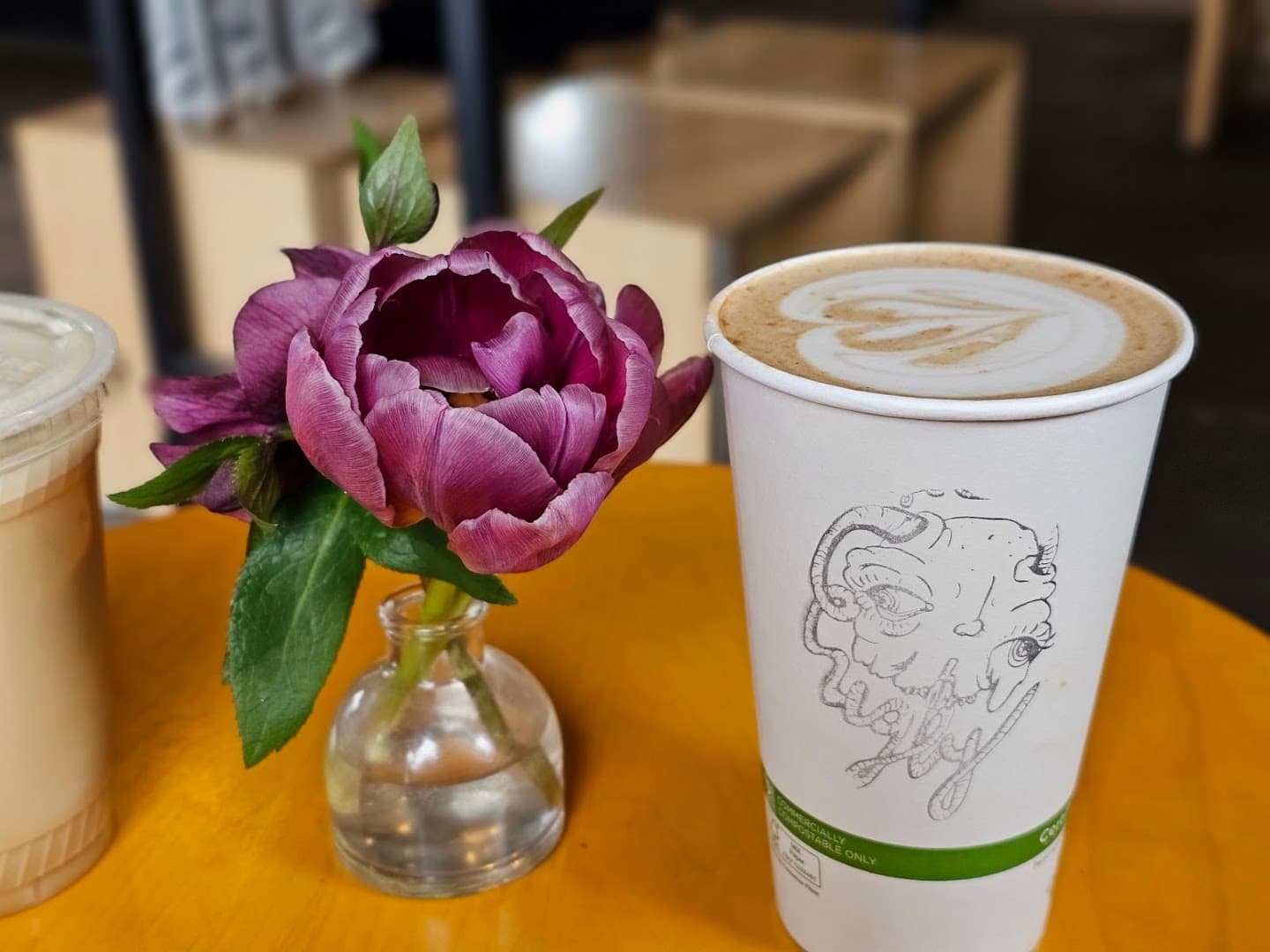 Coffee at Ugly Duck Coffee, specialty coffee shop in Rochester