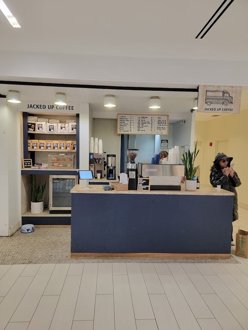 Interior of Jacked Up Coffee, specialty coffee shop in Toronto