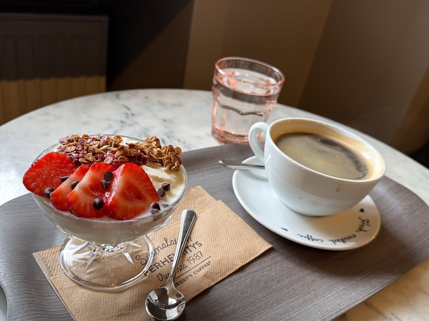 Coffee at Robert's Coffee Jugend, specialty coffee shop in Helsinki