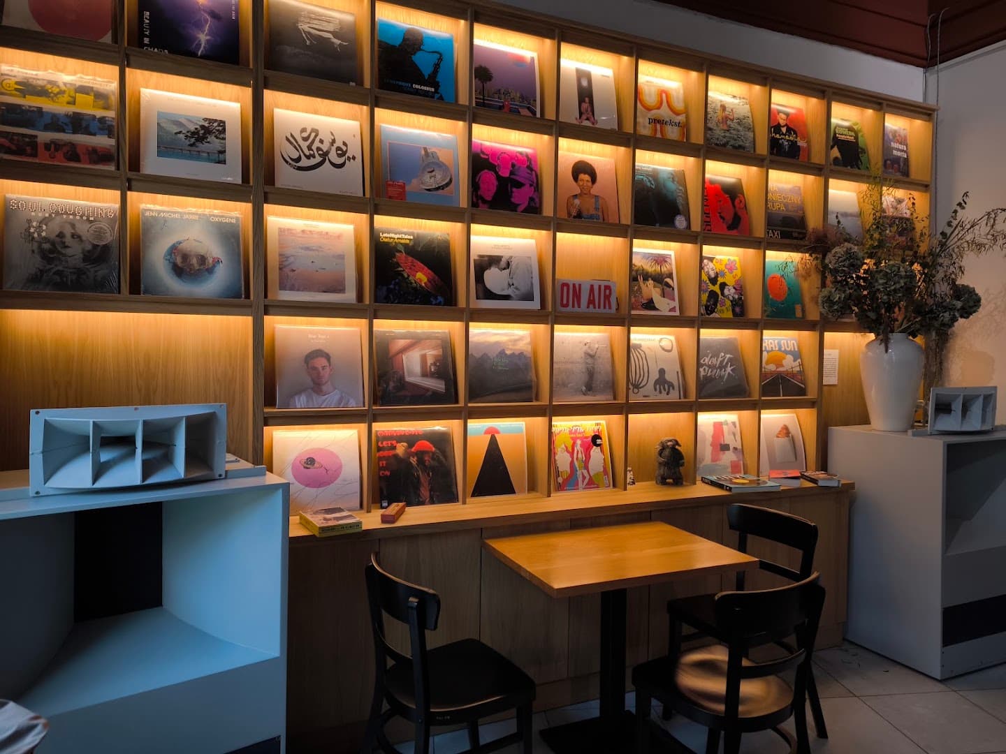Interior of Tekla, specialty coffee shop in Warsaw