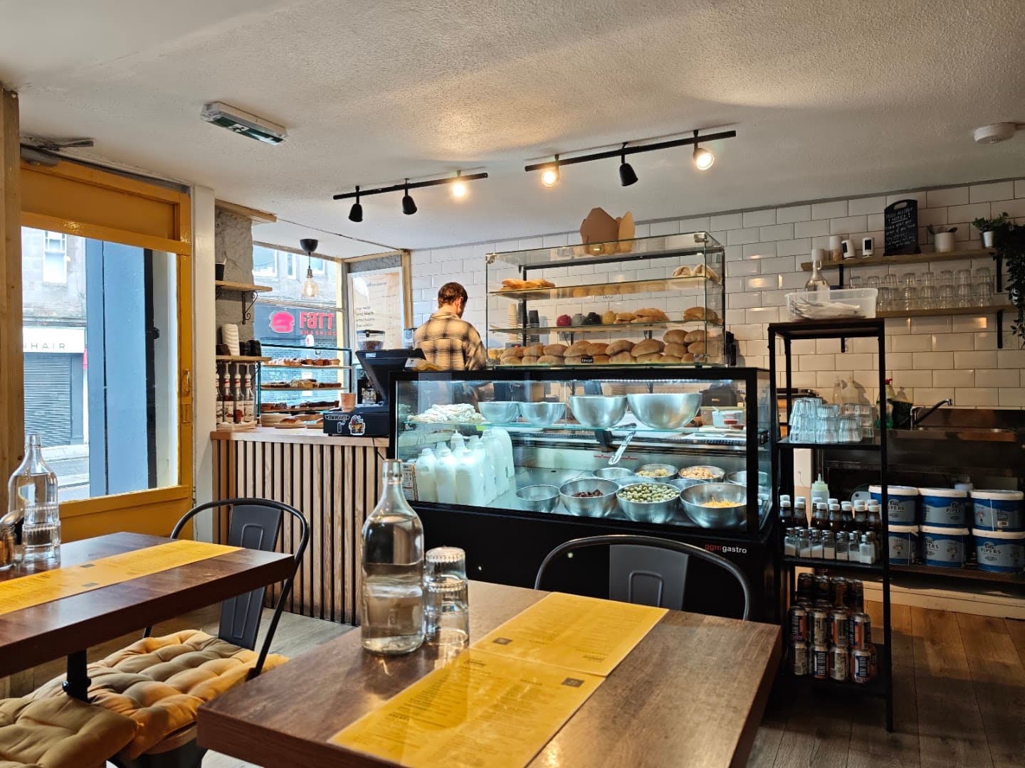 Interior of Braw brunch, specialty coffee shop in Edinburgh