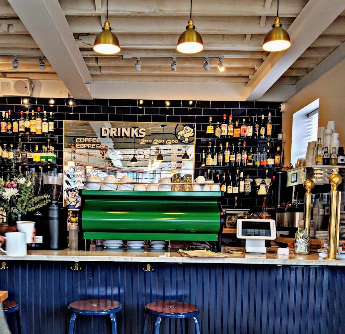 Interior of Remedy House, specialty coffee shop in Buffalo