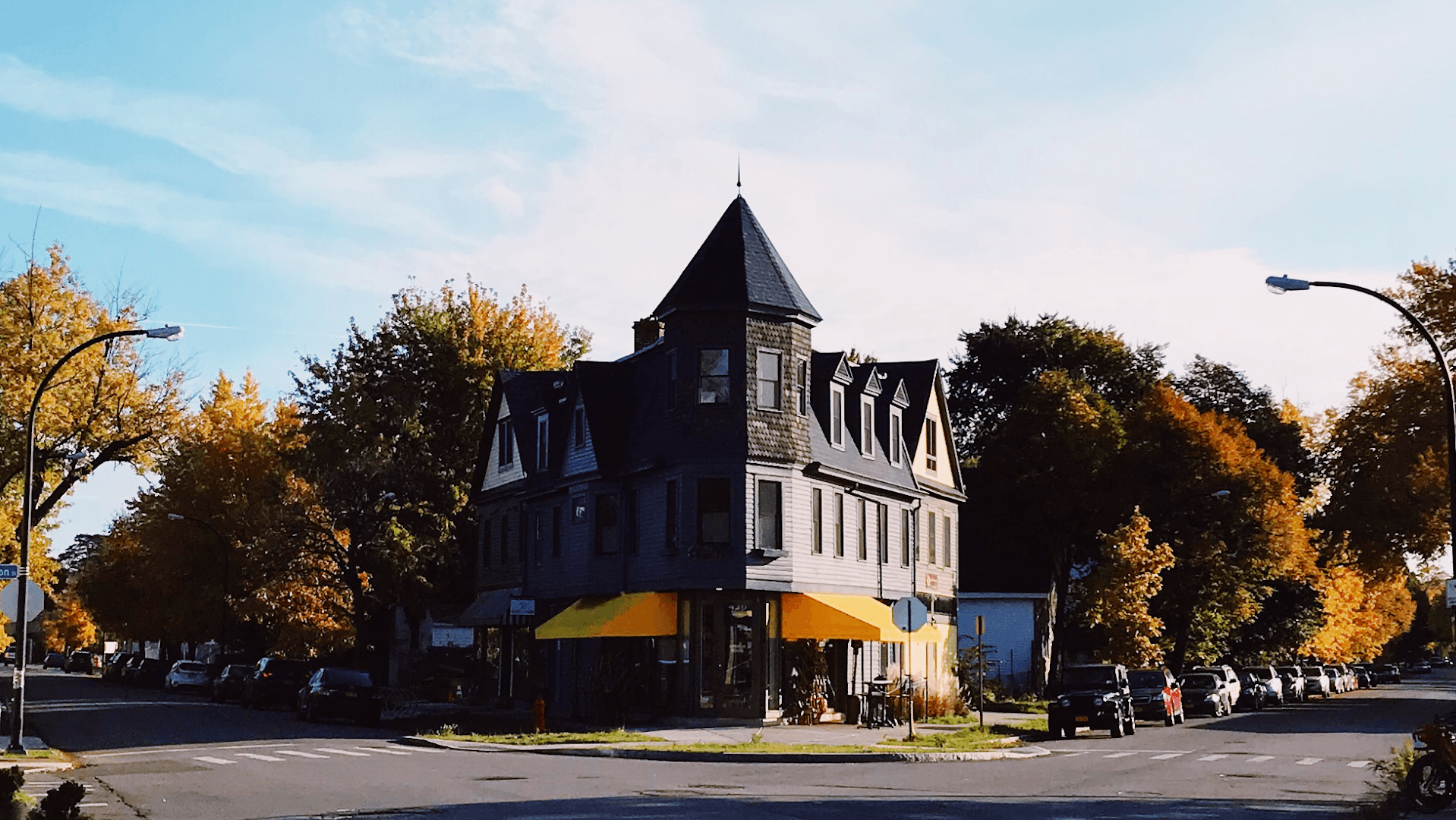 Storefront of Remedy House, specialty coffee shop in Buffalo