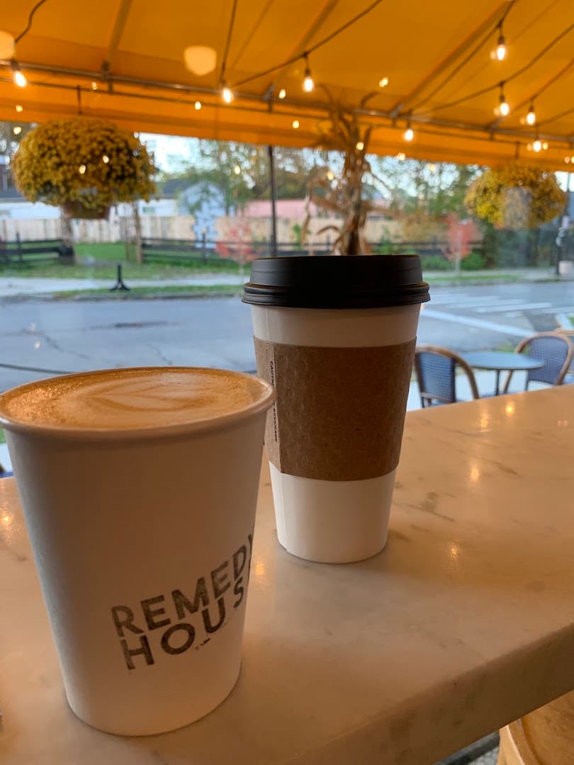 Coffee at Remedy House, specialty coffee shop in Buffalo